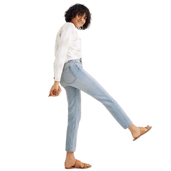 Madewell The Curvy Perfect Vintage Light Wash Blue Jeans - Picture 3 of 12